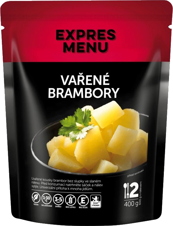Vařené brambory - 2 PORCE