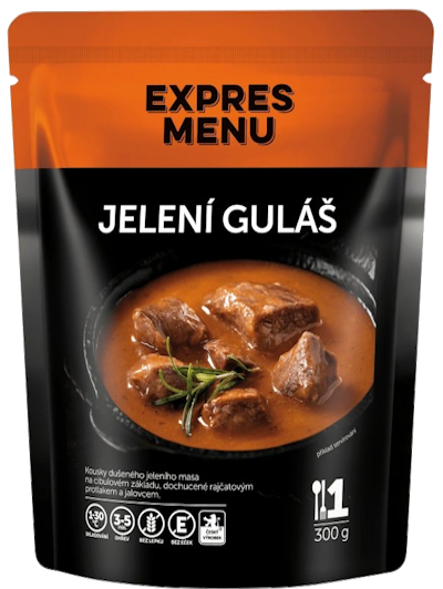 Jelení guláš - 1 PORCE